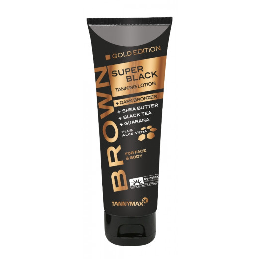 SUPER BLACK Gold Edition Tanning + Dark Bronzer flacon 125 ml