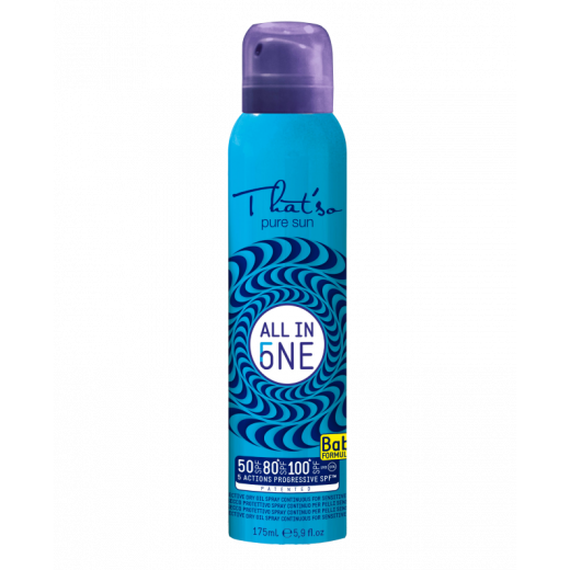 All in One SPF Spray Sensive Skin 50/50+  175 ml  blue