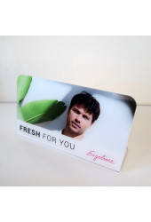 Plexi Ergoline Desinfectie "Fresh for You"  23 x 12 cm*